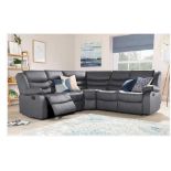 BRAND NEW & BOXED Malaga leather corner sofa. RRP: £1,899