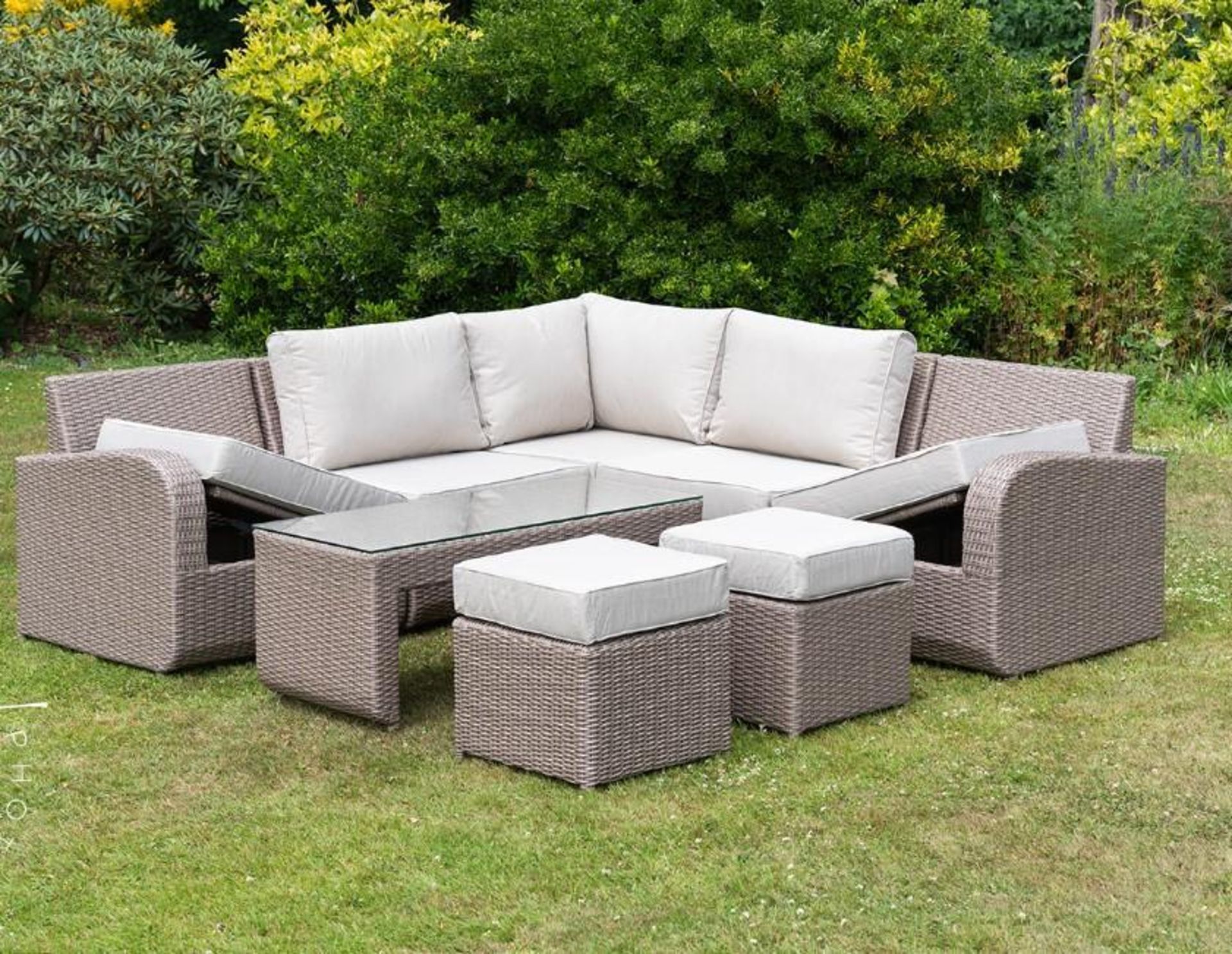 *BRAND NEW* 8 Seater Corner Group With Coffee Table in Natural. RRP: £1,599 - Bild 8 aus 15