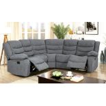BRAND NEW Malaga fabric corner sofa in chenille grey