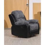 BRAND NEW & BOXED California single seater manual recliner armchair in grey.