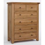 BRAND NEW & BOXED Devon oak 2 over 4 chest