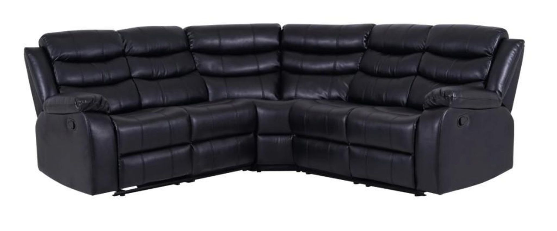 BRAND NEW & BOXED Malaga manual reclining leather corner sofa. RRP: £1,899 - Bild 6 aus 8