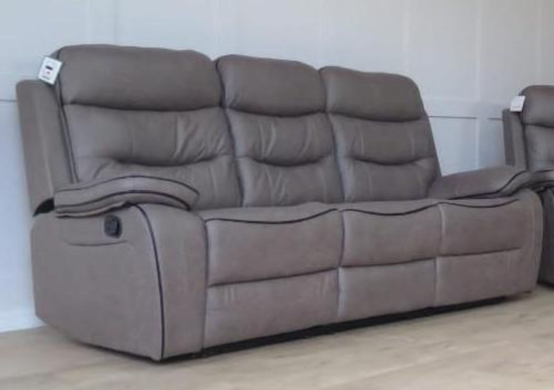 BRAND NEW & BOXED Llanharan 3 + 2 seater manual reclining suite in Grey fabric
