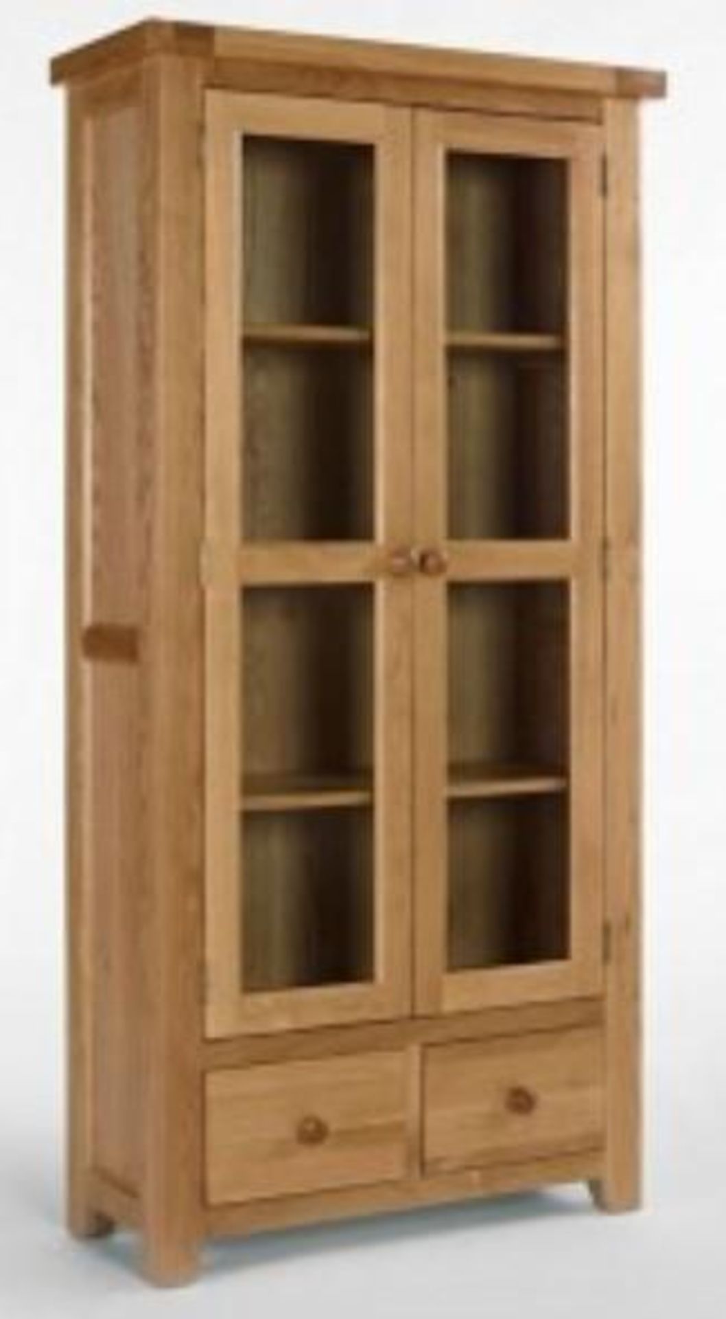 BRAND NEW & BOXED Devon oak display cabinet