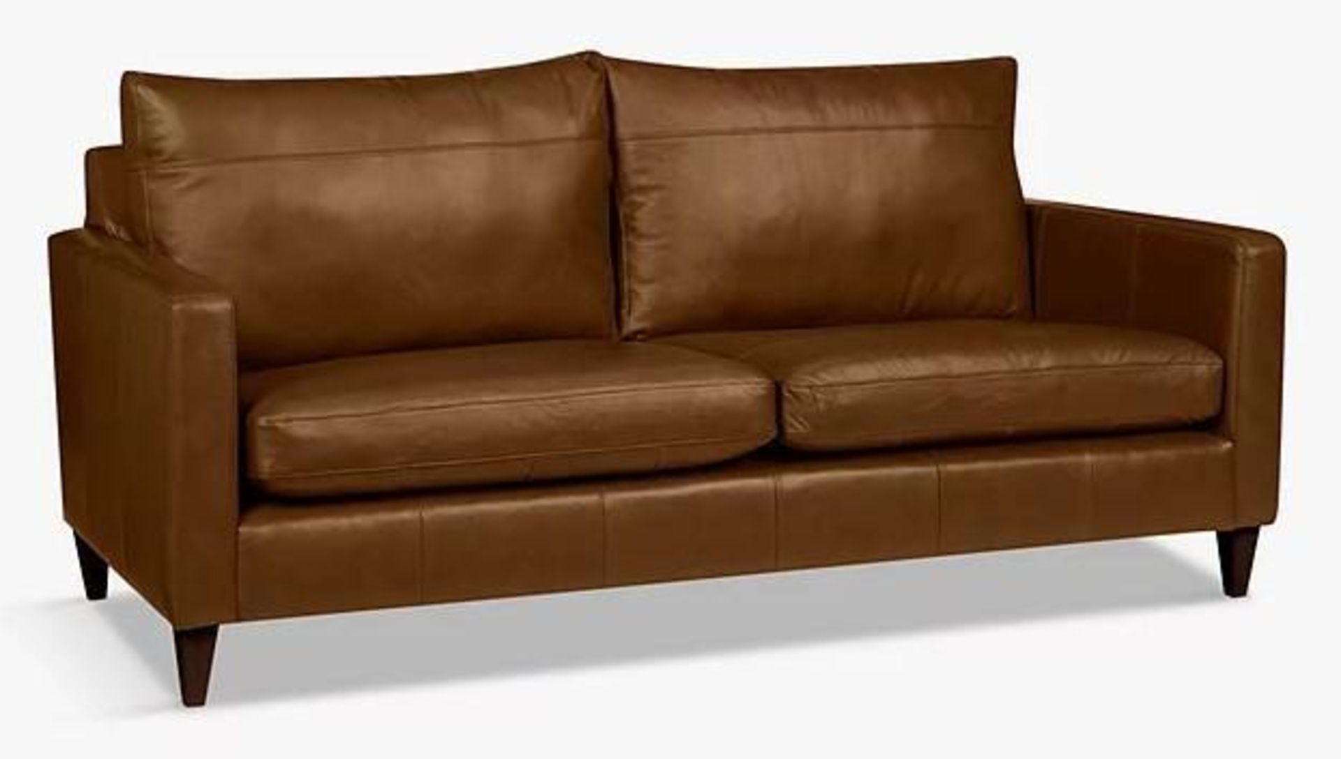 BRAND NEW John Lewis Bailey full leather 3 seater sofa in Tan. RRP: £1,699.00 - Image 3 of 4