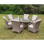 *BRAND NEW & BOXED* 6 Seater Oval Outdoor Dining Set in Natural. RRP£1,699.00