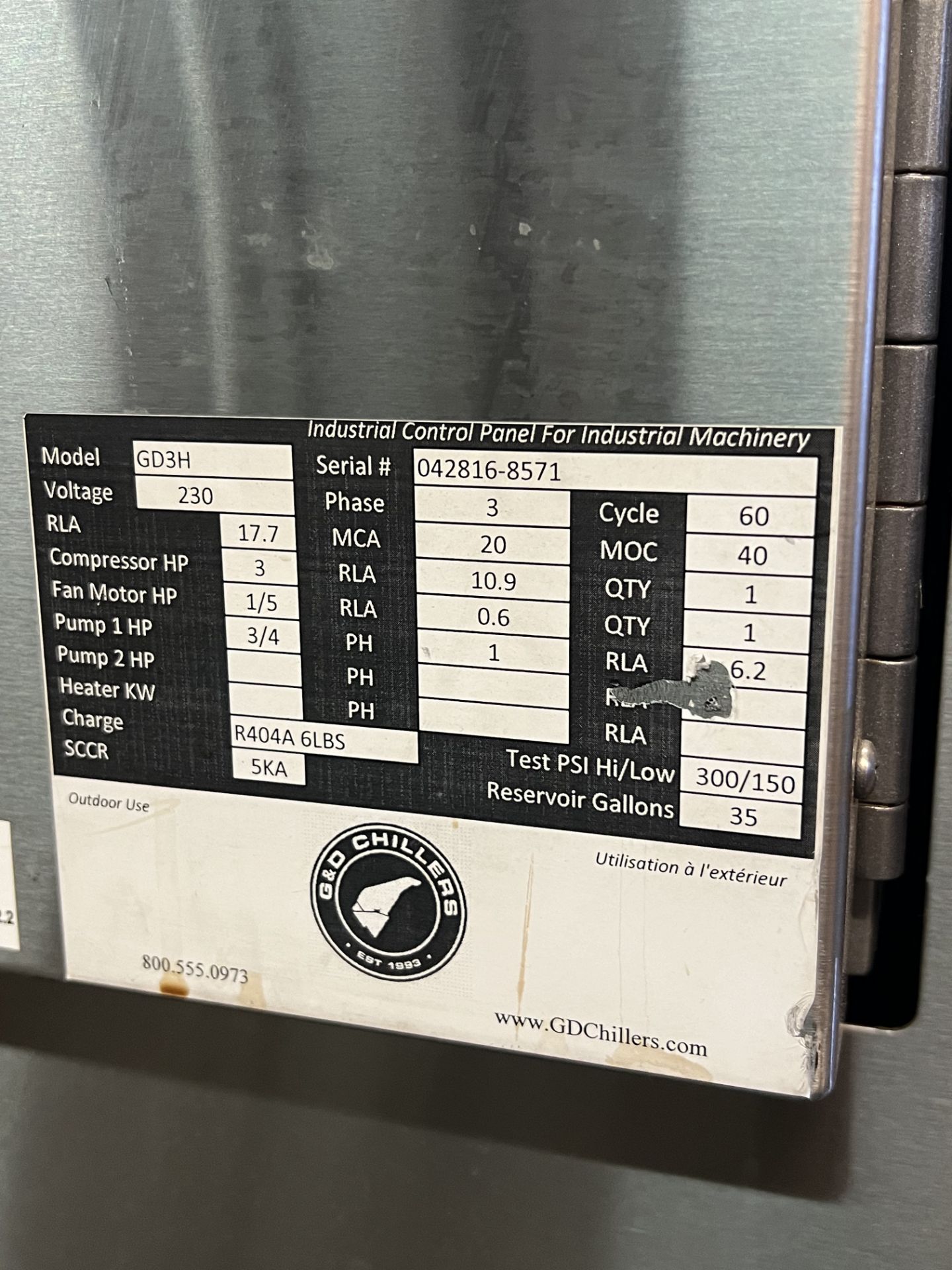 G&D portable chiller - Image 3 of 4