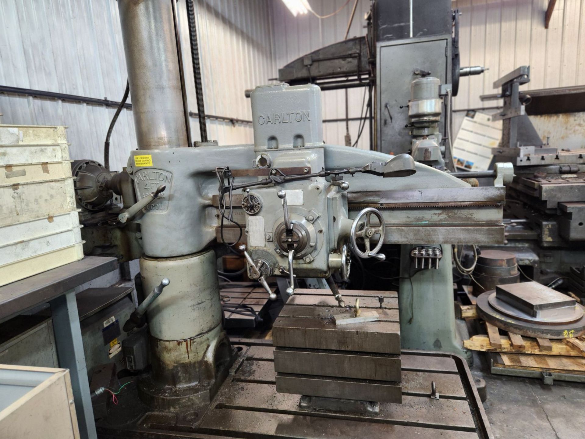 Carlton Radial Arm Drill (4' x 11"), Tooling not included - Image 2 of 3