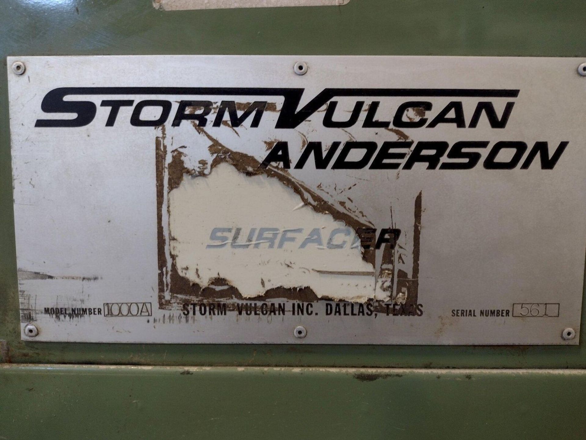 Storm Vulcan 1000A, Surface Belt Sander - Bild 4 aus 11