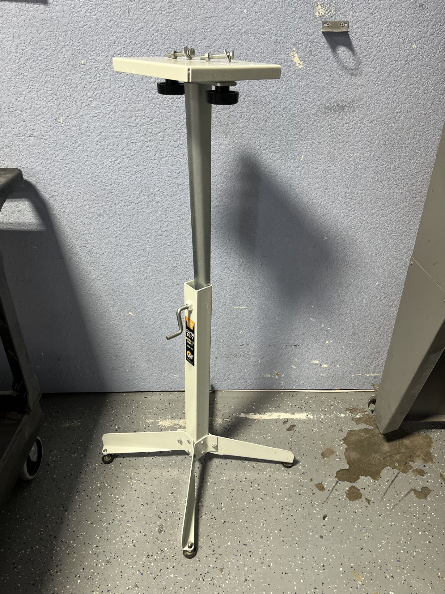 Grinder stand, Adjustable height 26.5" - 44", per customer excellent condition - Image 2 of 2