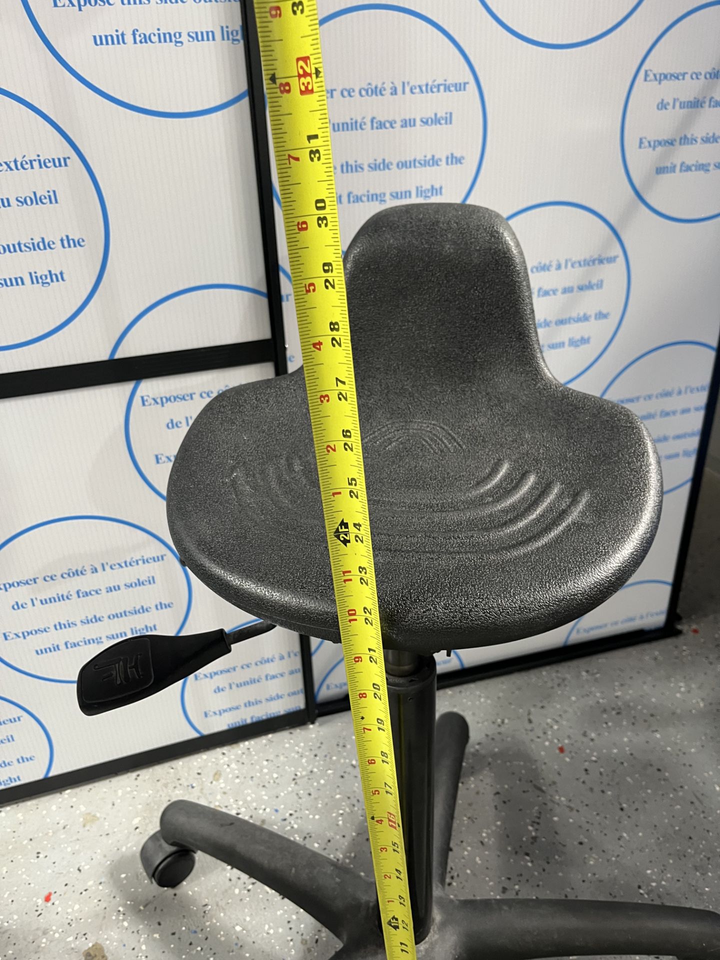 (2) Working stool chairs, See pics for measurements, per customer excellent-fully functional - Image 4 of 5