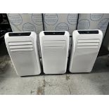 (3) SereneLife SLPAC12.5 - SLACHT108, Three Portable AC: 7000BTU & 7000BTU cooling-12000BTU