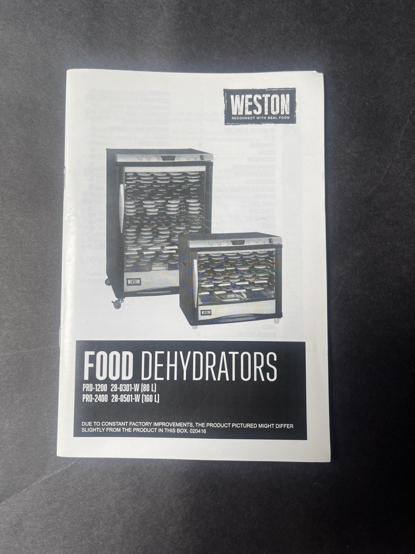 2018 Weston, Weston 28-0501-W, Chamber/Dehydrator - 24 trays - 1600W - up to12 hours - up to 160 - Bild 5 aus 6