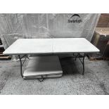 (3) Folding tables, 72" x 29" x 29", per customer good-fully functional