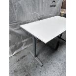 (2) Desks, 72" x 32" x 23"-33", per customer good-fully functional