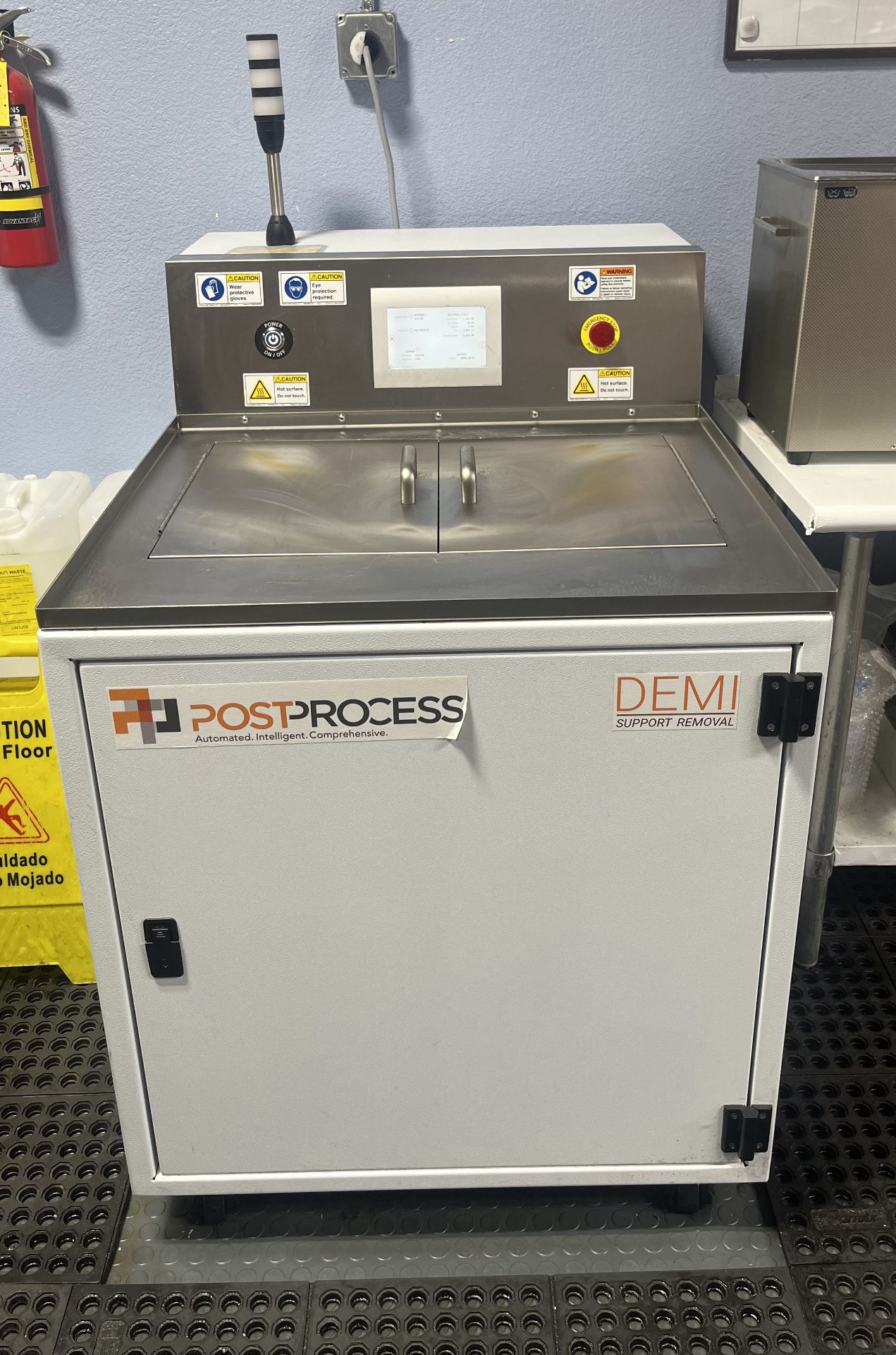 PostProcess Tech. DEMI 800, 5,263 hours, Run times(hr): Ultrasonic=3,192.46 - Cir pump=23.25 -