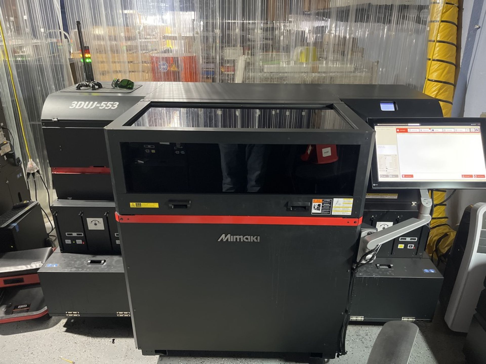 2020 Mimaki 3DUJ-553, 28,342 hours, per seller fully serviced March 1st, 2024