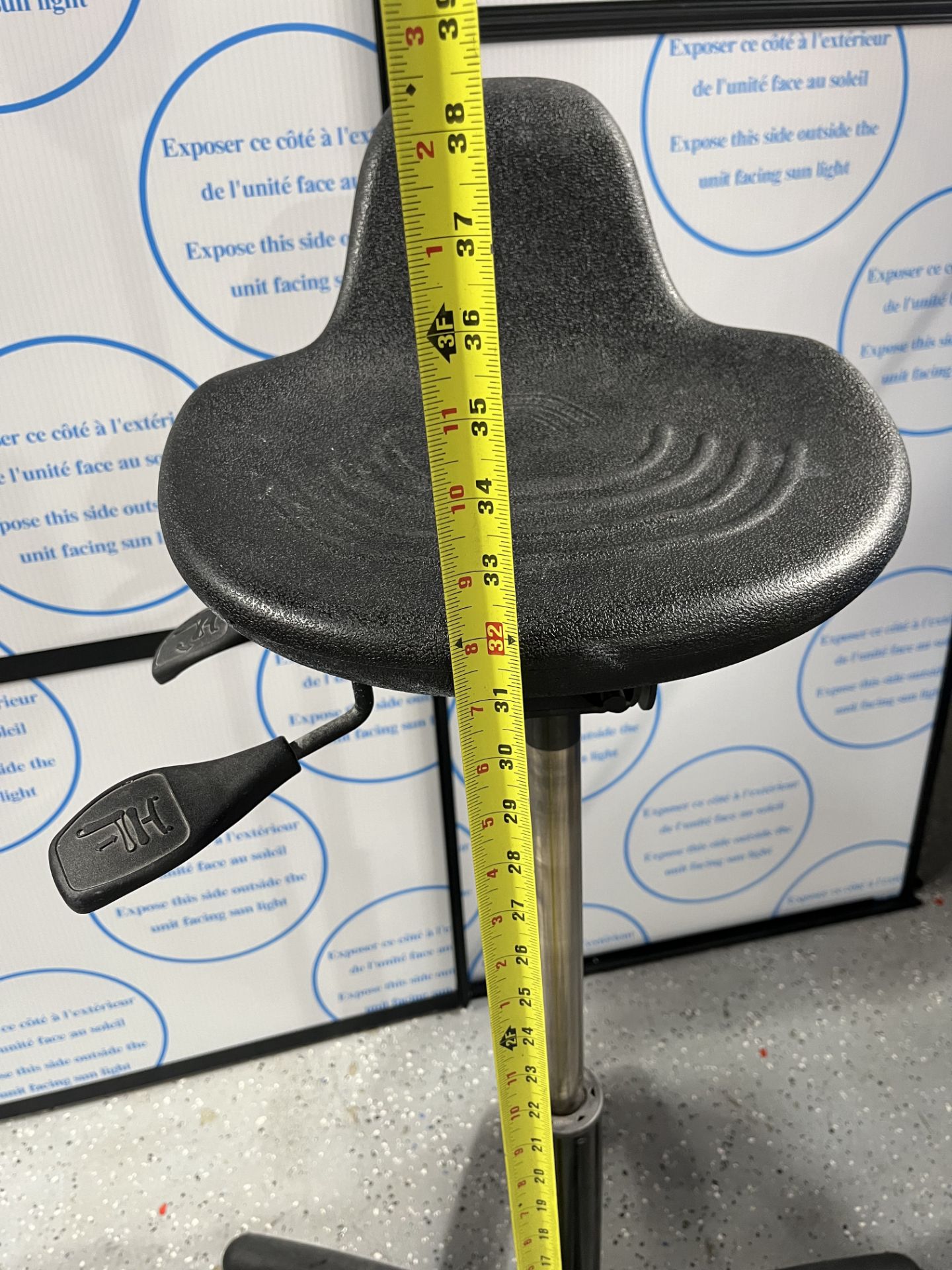 (2) Working stool chairs, See pics for measurements, per customer excellent-fully functional - Image 5 of 5