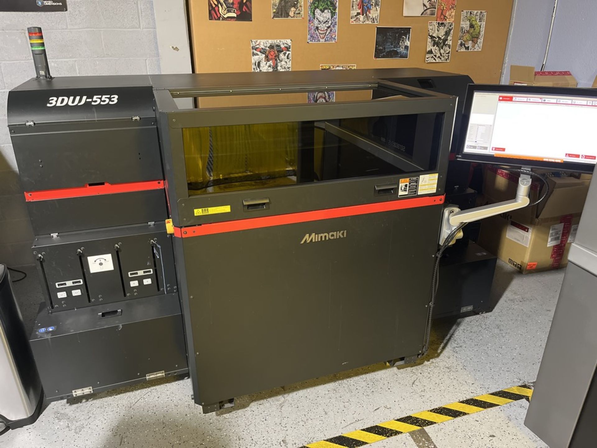 2018 Mimaki 3DUJ-553, 9,325 hours, per seller fully serviced March 1st, 2024