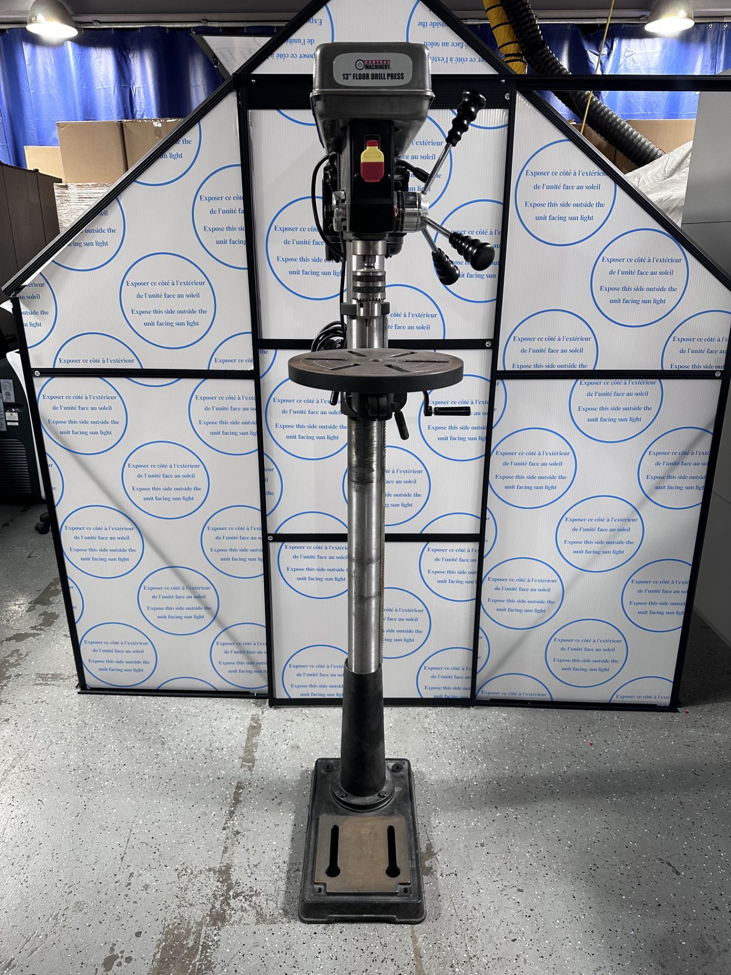 Central Machinery Floor drill press, 16 speed - 13" - Floor drill press, per customer excellent - Image 3 of 4