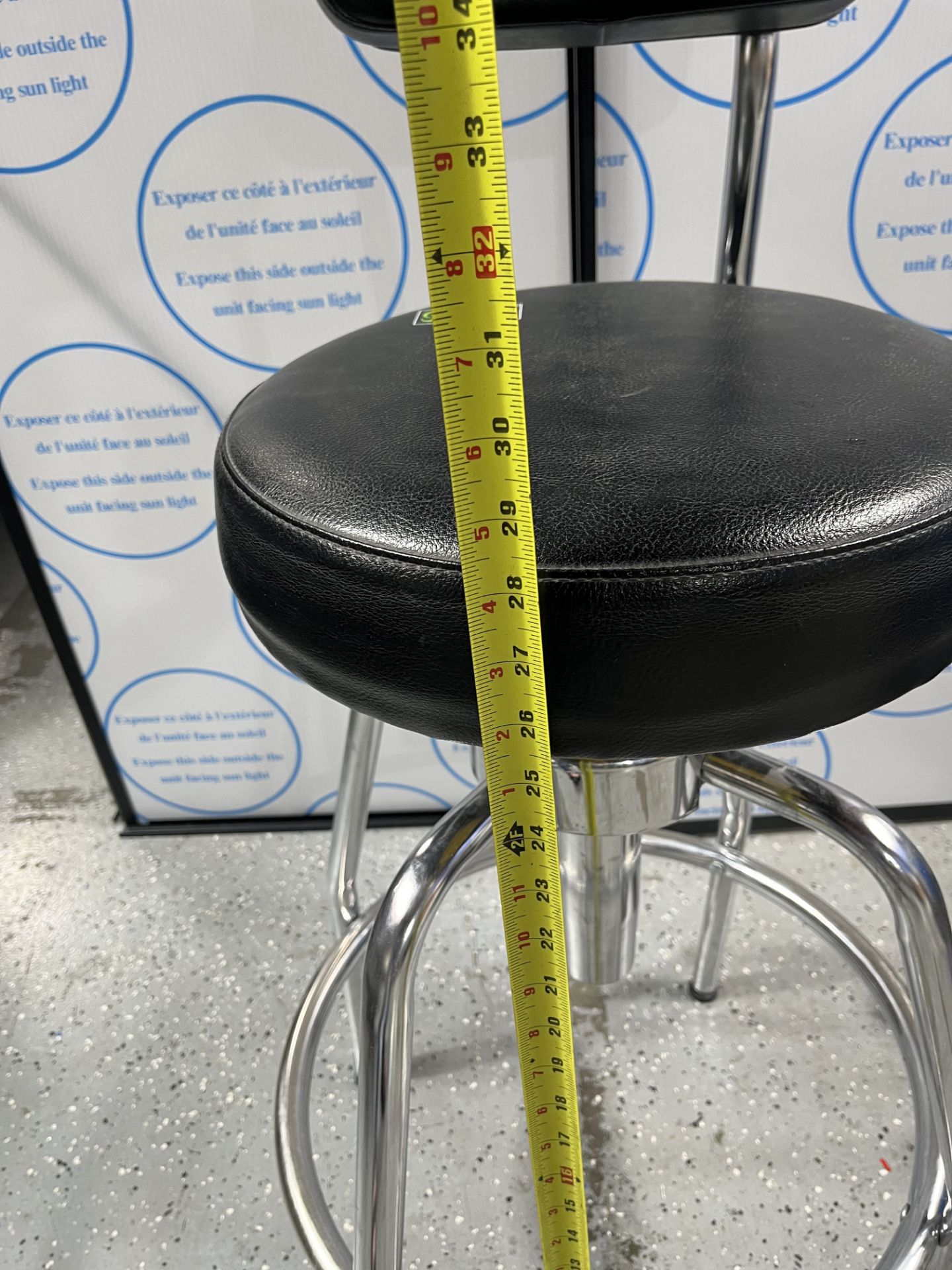 (2) Working stool chairs, See pics for measurements, per customer excellent-fully functional - Image 2 of 5
