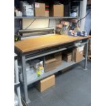 Uline H-7631-WOOD, Packing table + With dividers and shelves, per customer good condition