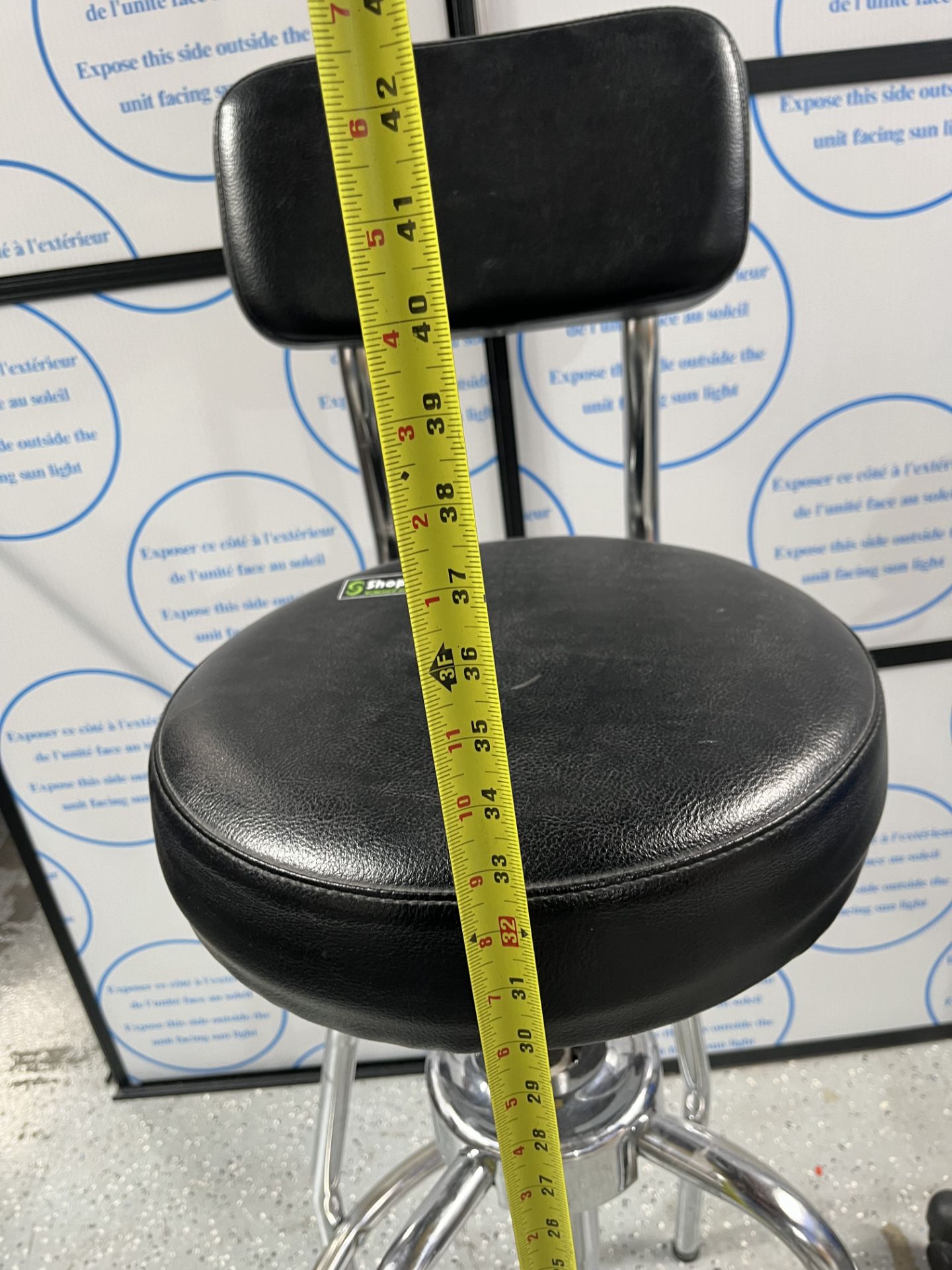 (2) Working stool chairs, See pics for measurements, per customer excellent-fully functional - Image 3 of 5