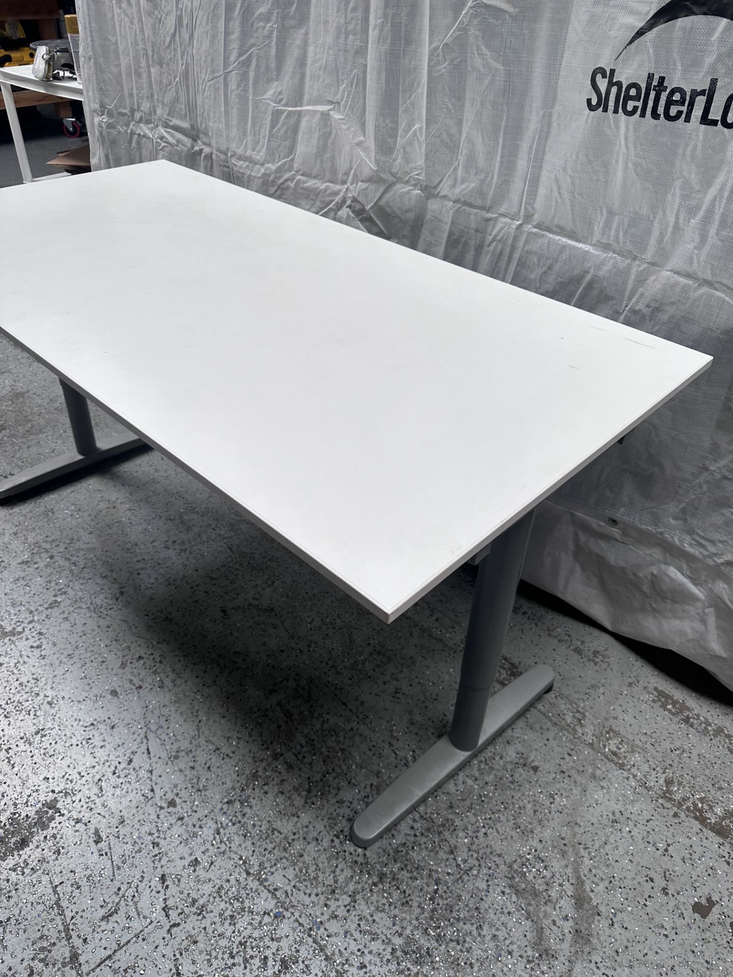 (2) Desks, 72" x 32" x 23"-33", per customer good-fully functional - Image 2 of 2