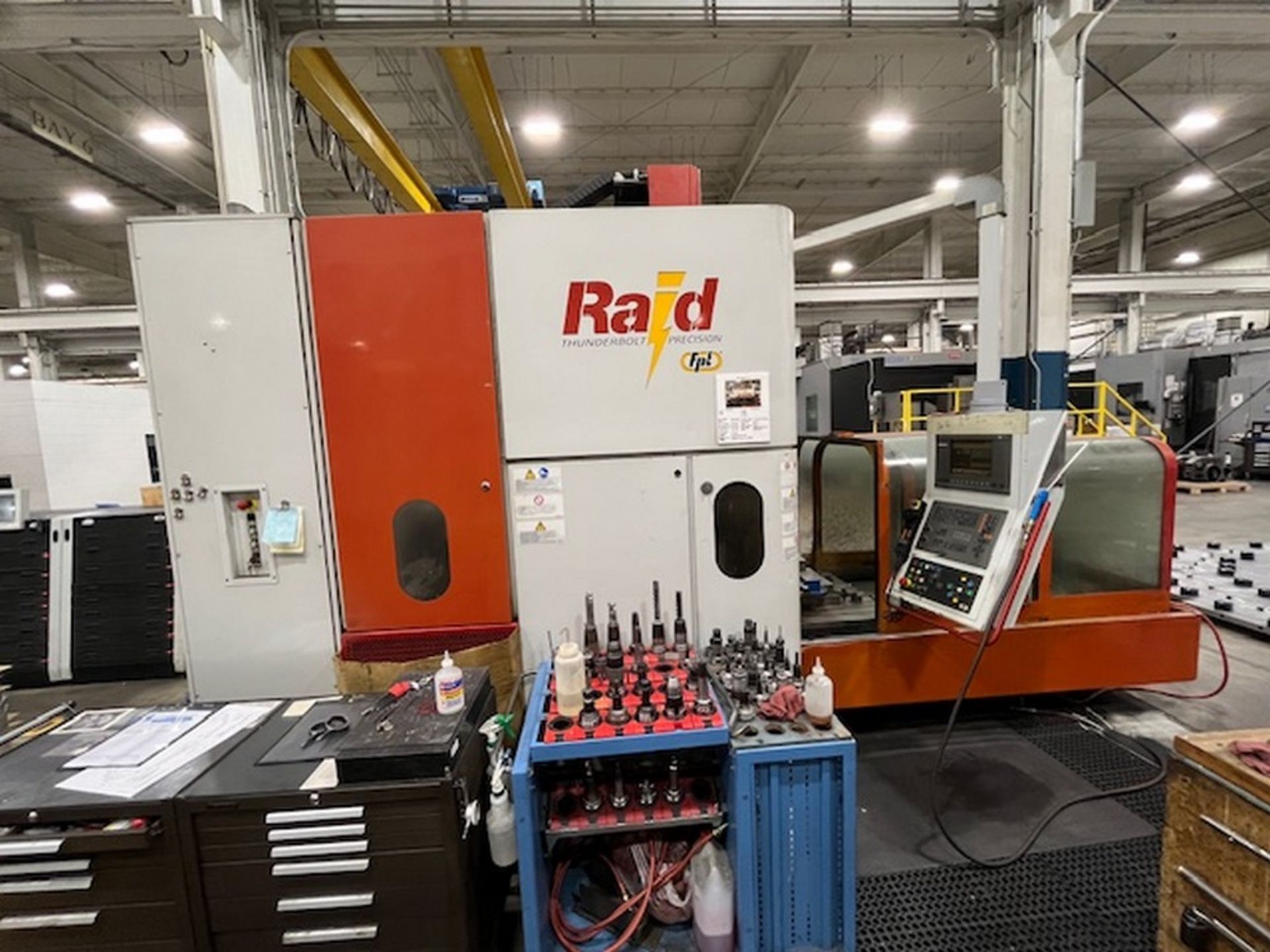 2003 FPT RAID Machining Center, 59" X 43" x 23" Travels, 18,000 RPM Spindle, HSK 63 Spindle Taper, - Image 7 of 8