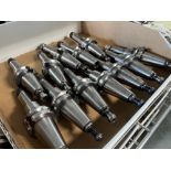 (12) Various Make BT-40 Tool Holders Collet & Boring Bar
