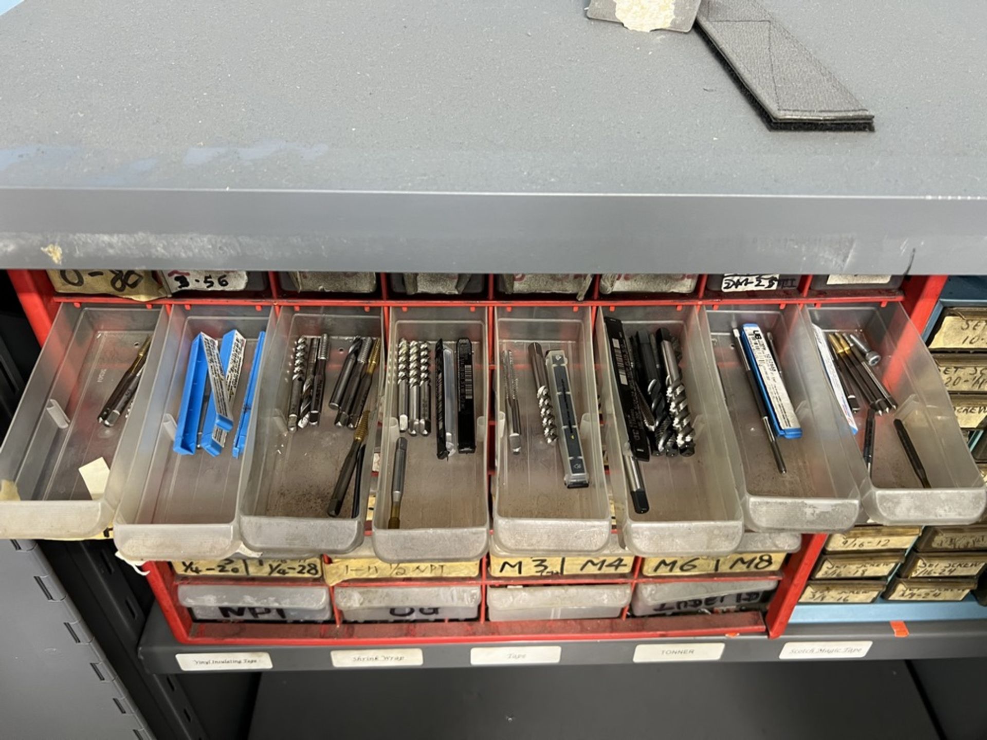 Tooling, Organizer Full of New & Used Various Taps, Spiral, Flat Pipe, Etc & Inserts WIth Set - Image 9 of 25