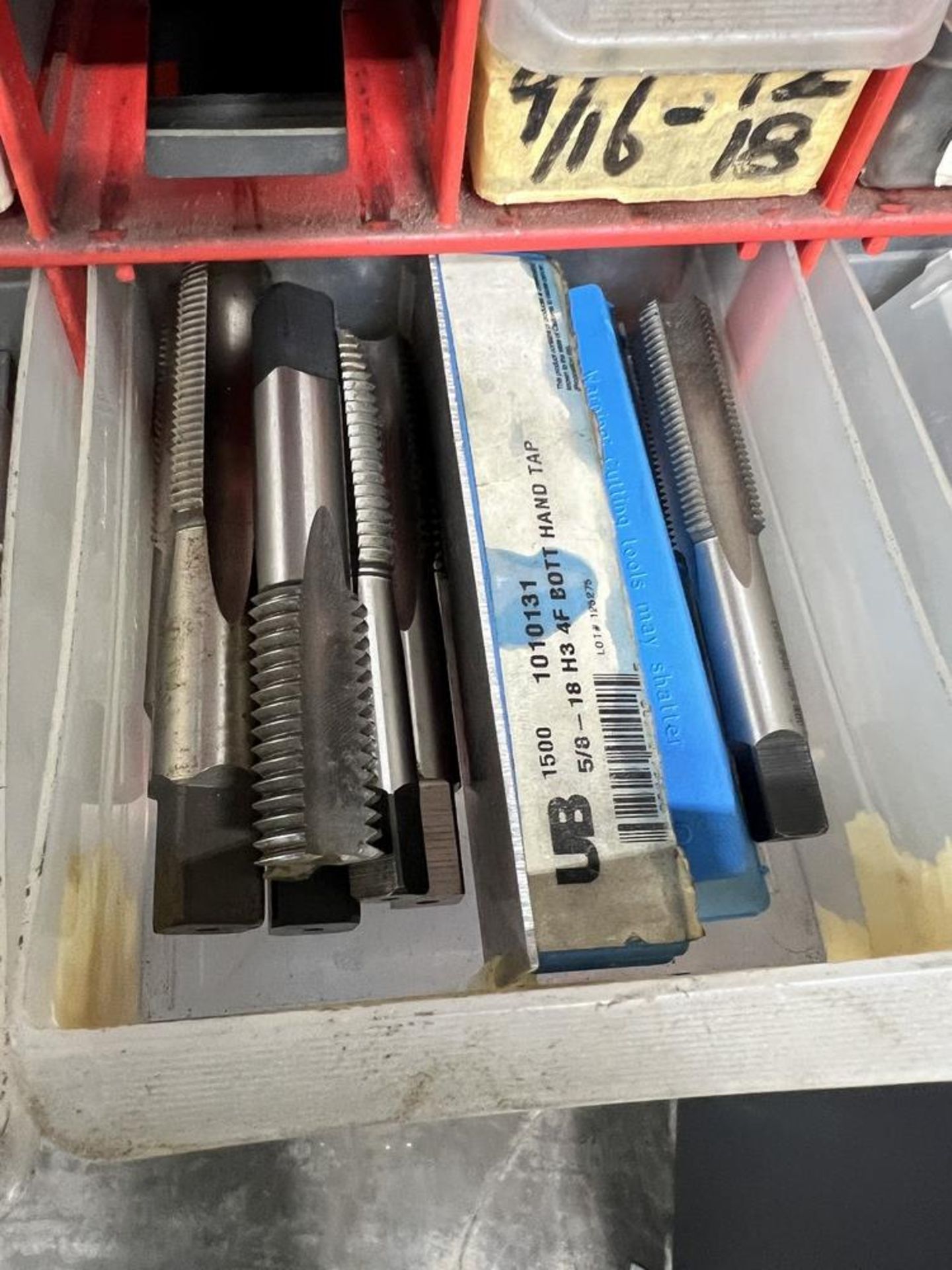 Tooling, Organizer Full of New & Used Various Taps, Spiral, Flat Pipe, Etc & Inserts WIth Set - Image 16 of 25