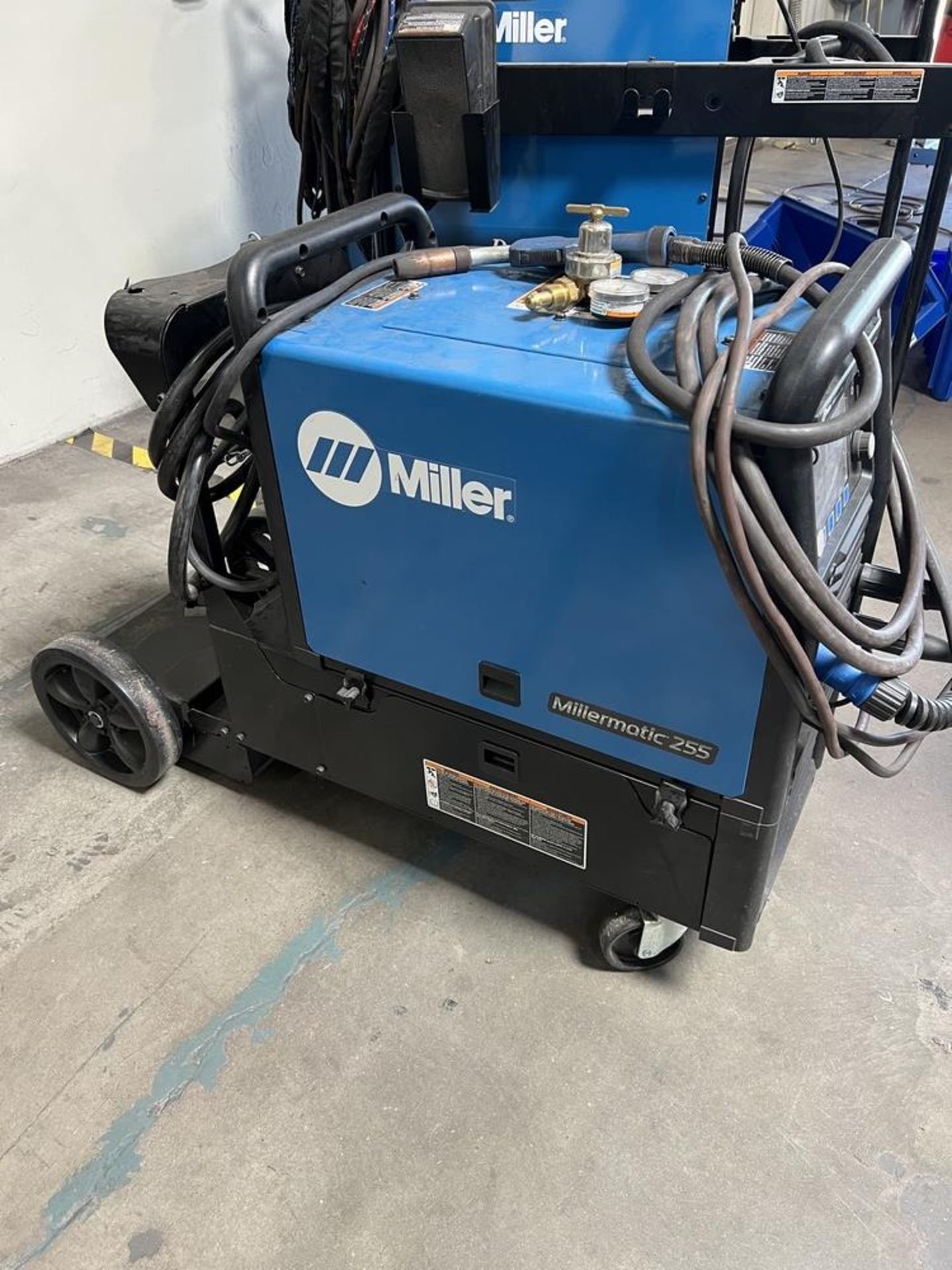 Miller Millermatic 255 on Cart With Whip & Regulator