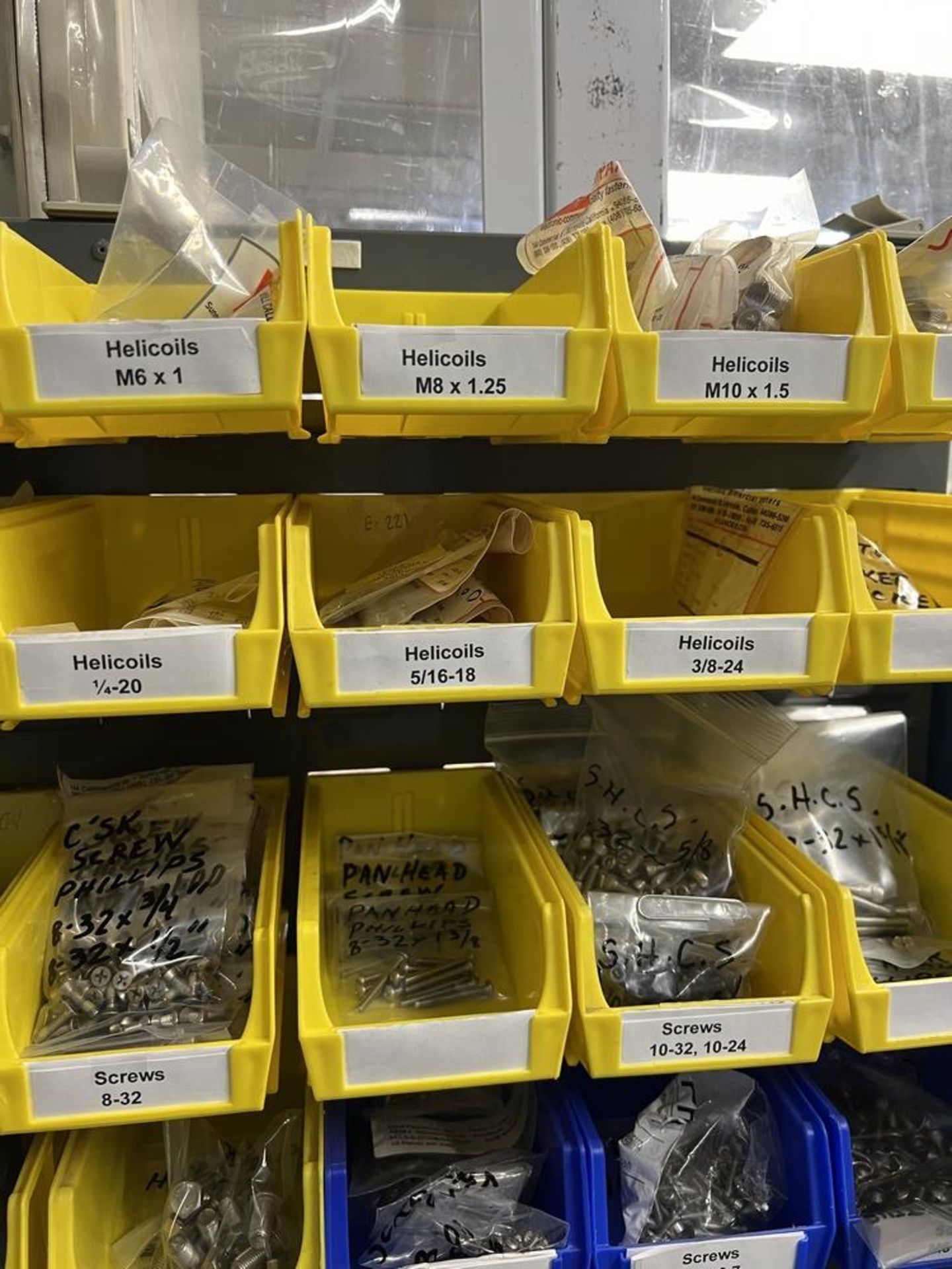 Large Bin Organizer Full of Various Size Helicoils, Dowel Pins, Heicoil Installation Tools, - Image 4 of 13