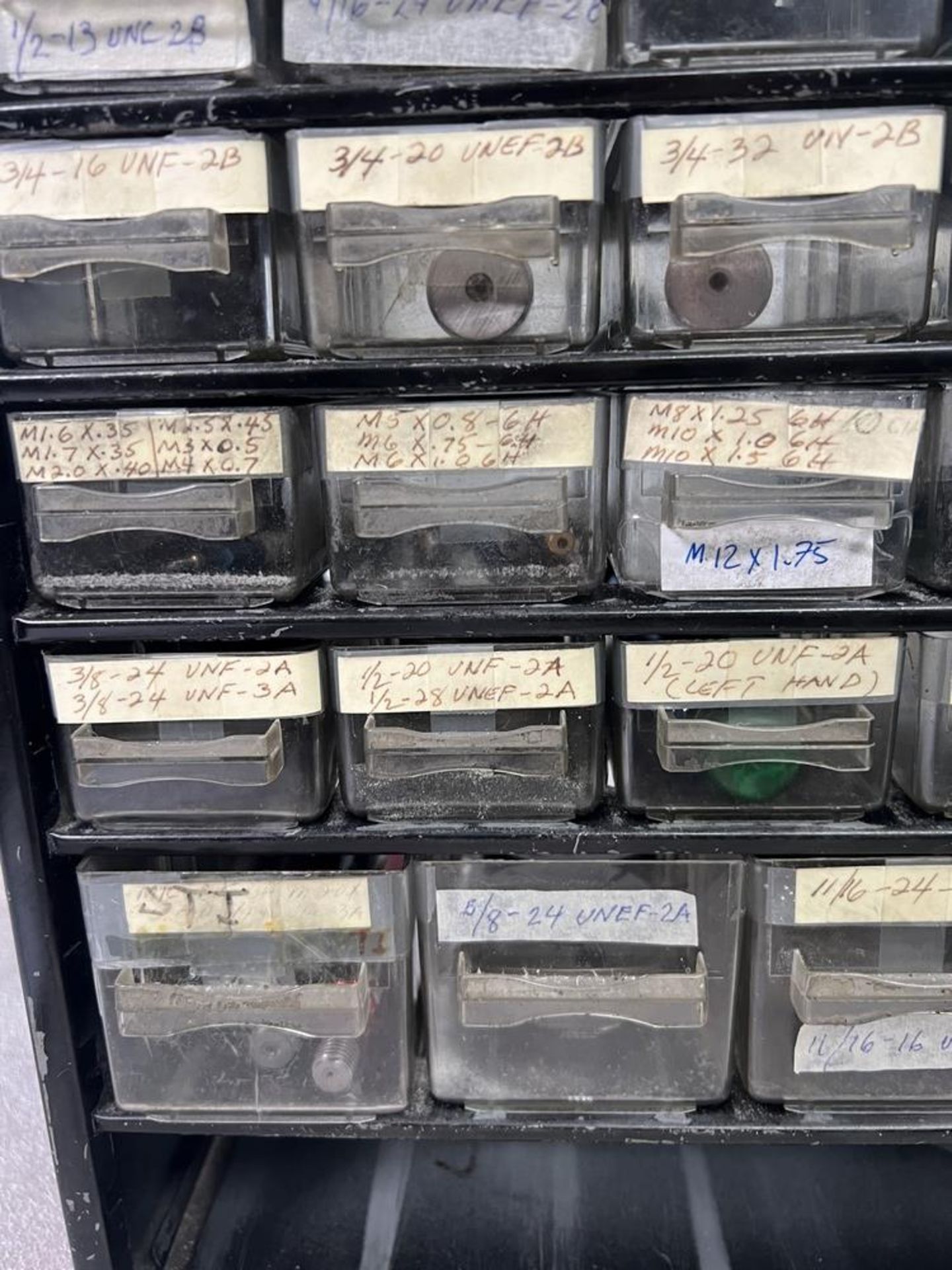 50 Station Organizer Full of Thread Gages Labeled Various Sizes - Image 6 of 13