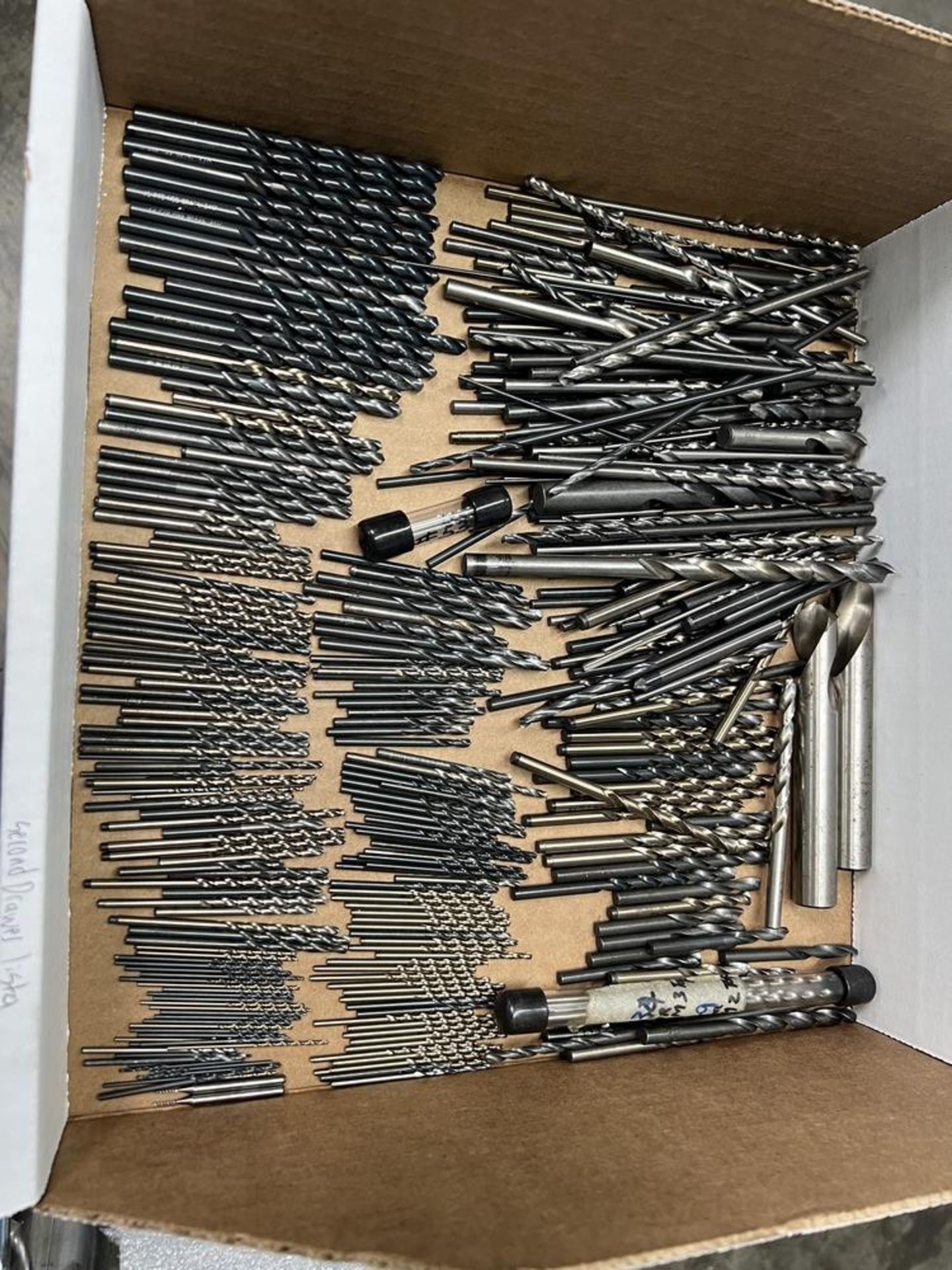 Box of Various Small to Medium Number Drills