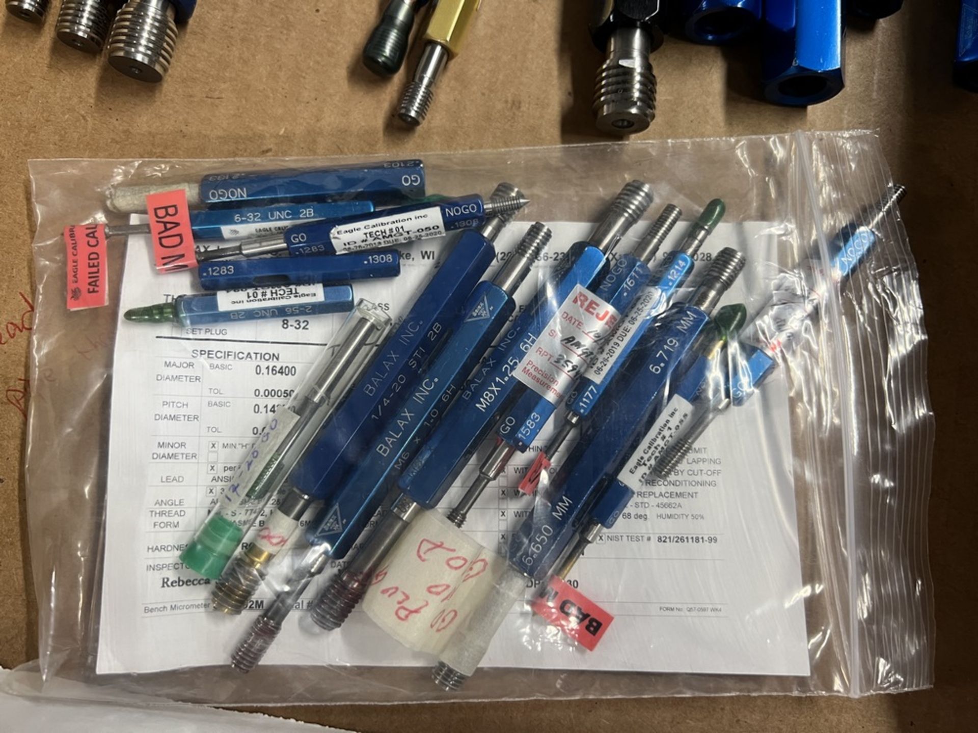 Box of Various Size Helicoil & National Pipe Thread Gages - Image 6 of 6