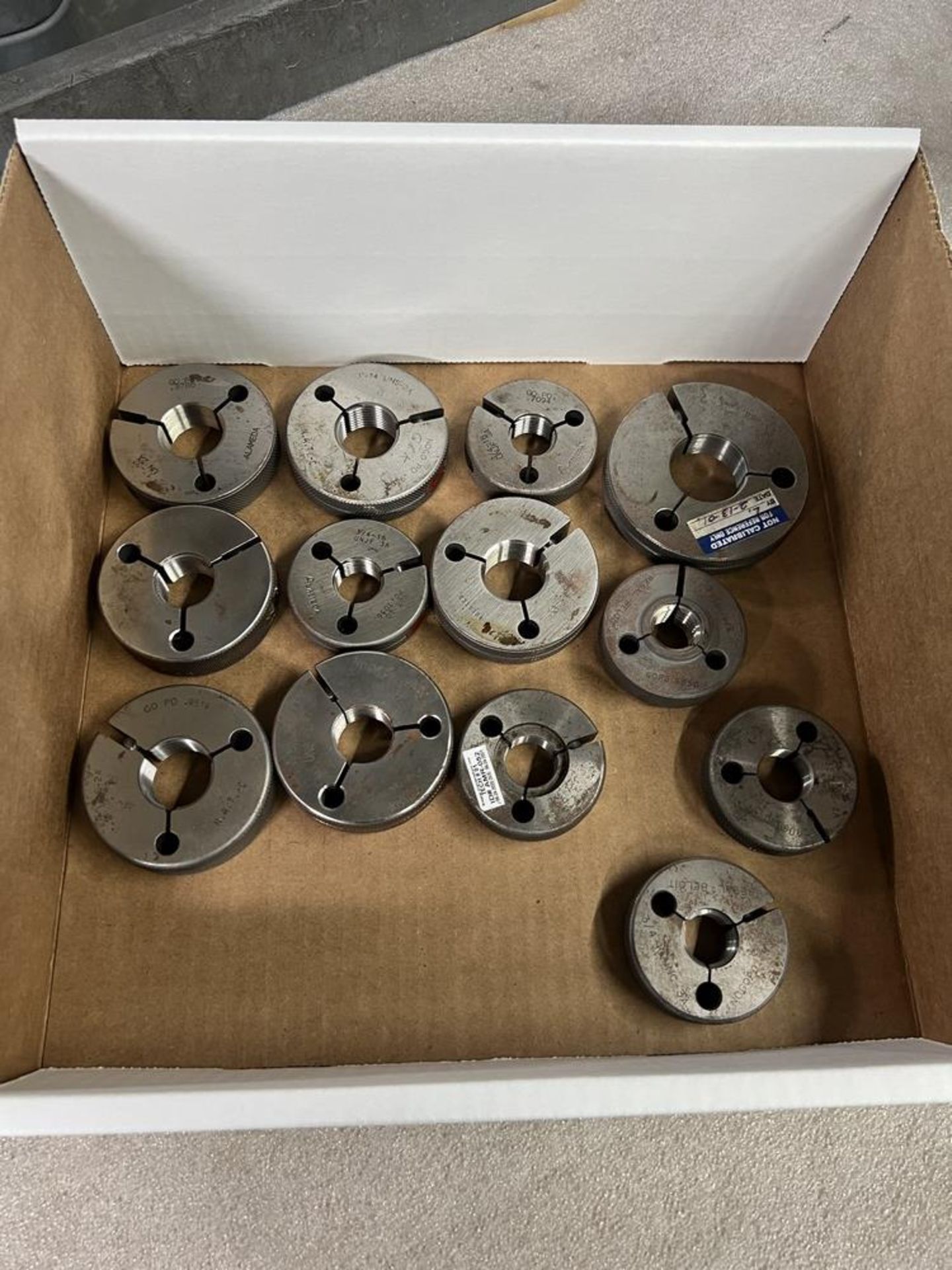 Box of Medium Size Threaded King Gages Various Sizes