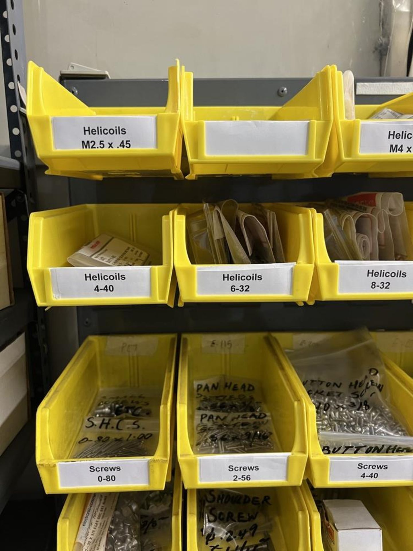 Large Bin Organizer Full of Various Size Helicoils, Dowel Pins, Heicoil Installation Tools, - Image 2 of 13