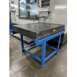 Black Granite Surface Plate 3' x 4' x 6" One Heavy Duty Stand