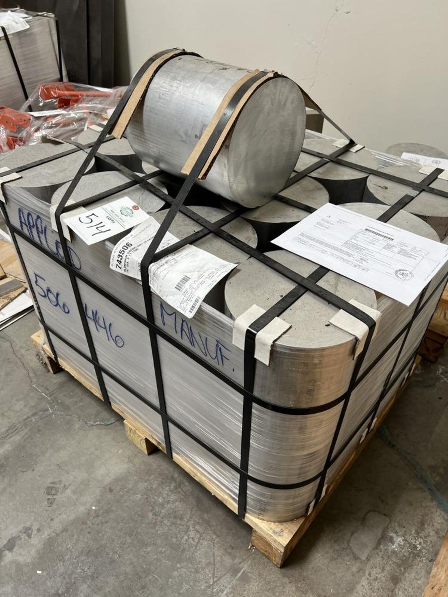 (24) Aluminum Round 6061 T6 Extruded 10" Dia x 11.75" With Certified Inspection Report 2169 Lbs - Image 6 of 6