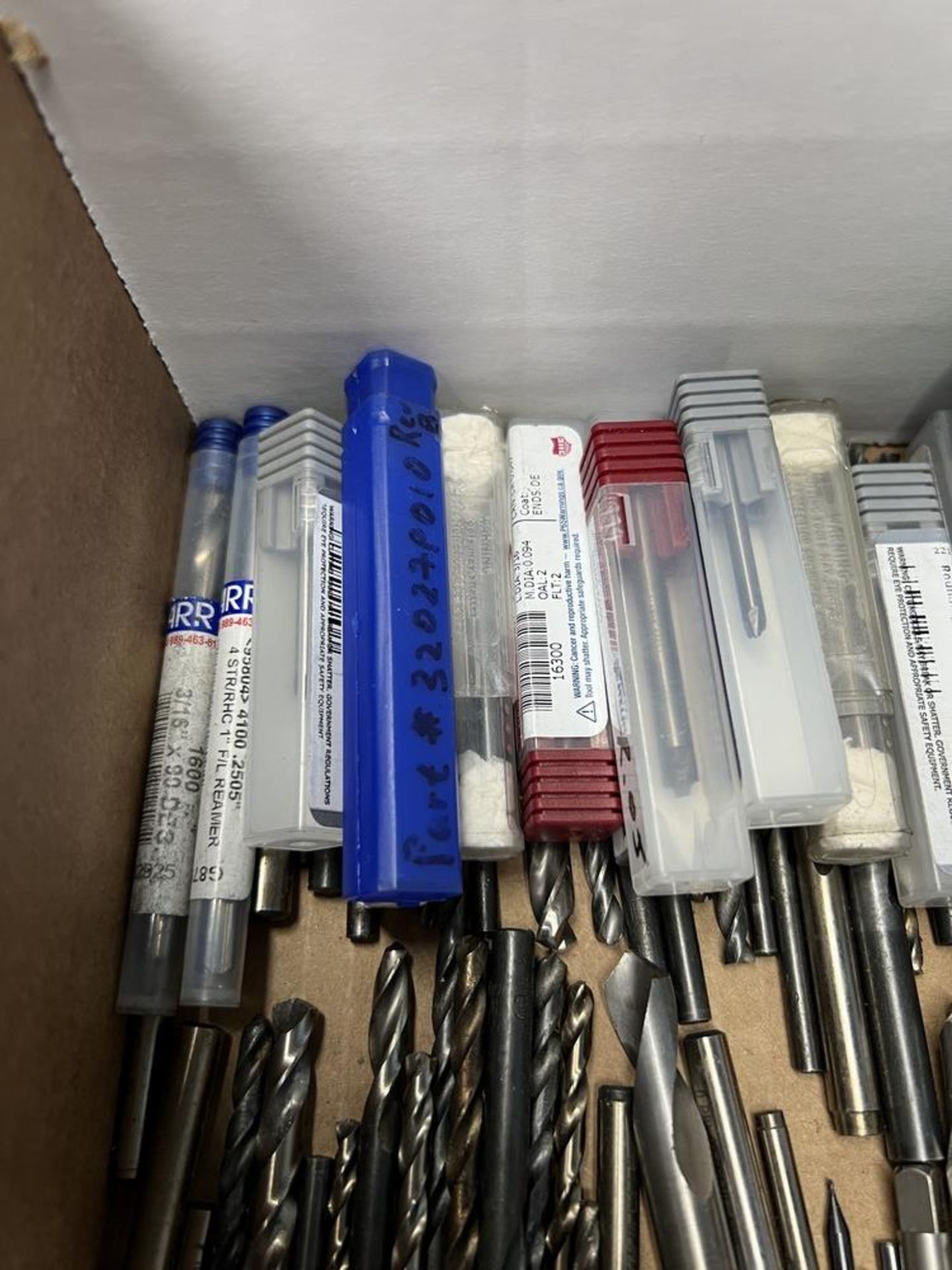 Box of Various Taps, Drills, Rounding End Mills & Others - Image 2 of 7