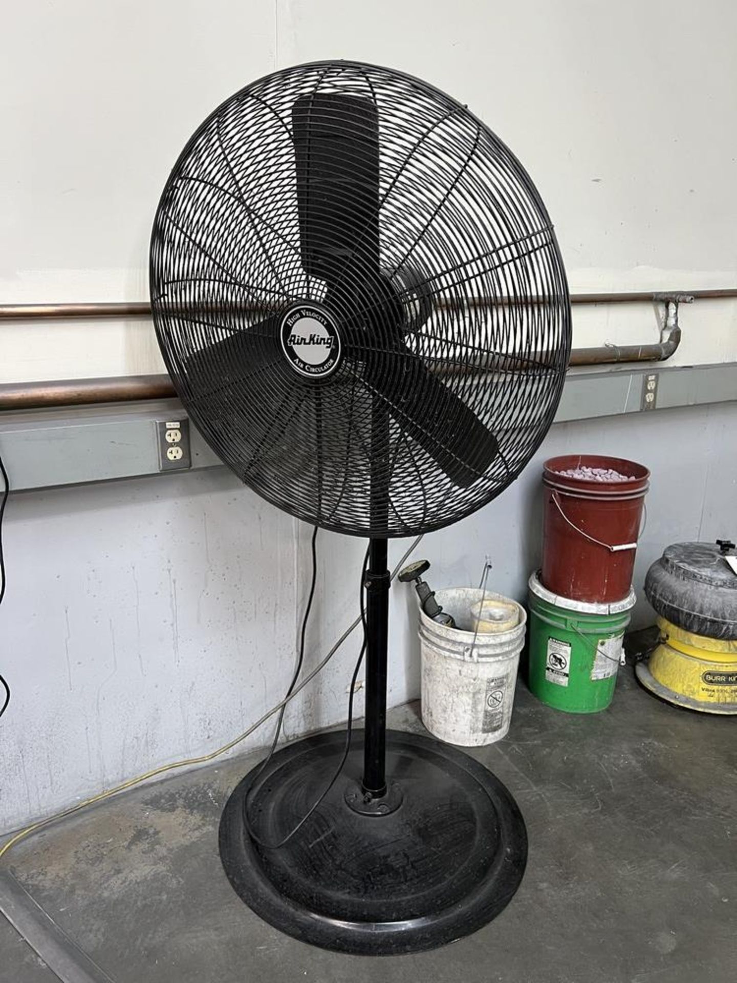 (3) High Velocity Shop Fans on Stands, (2) 1/4 HP Air King 32" & (1) Maxess 32" 1/4 hp - Image 9 of 11