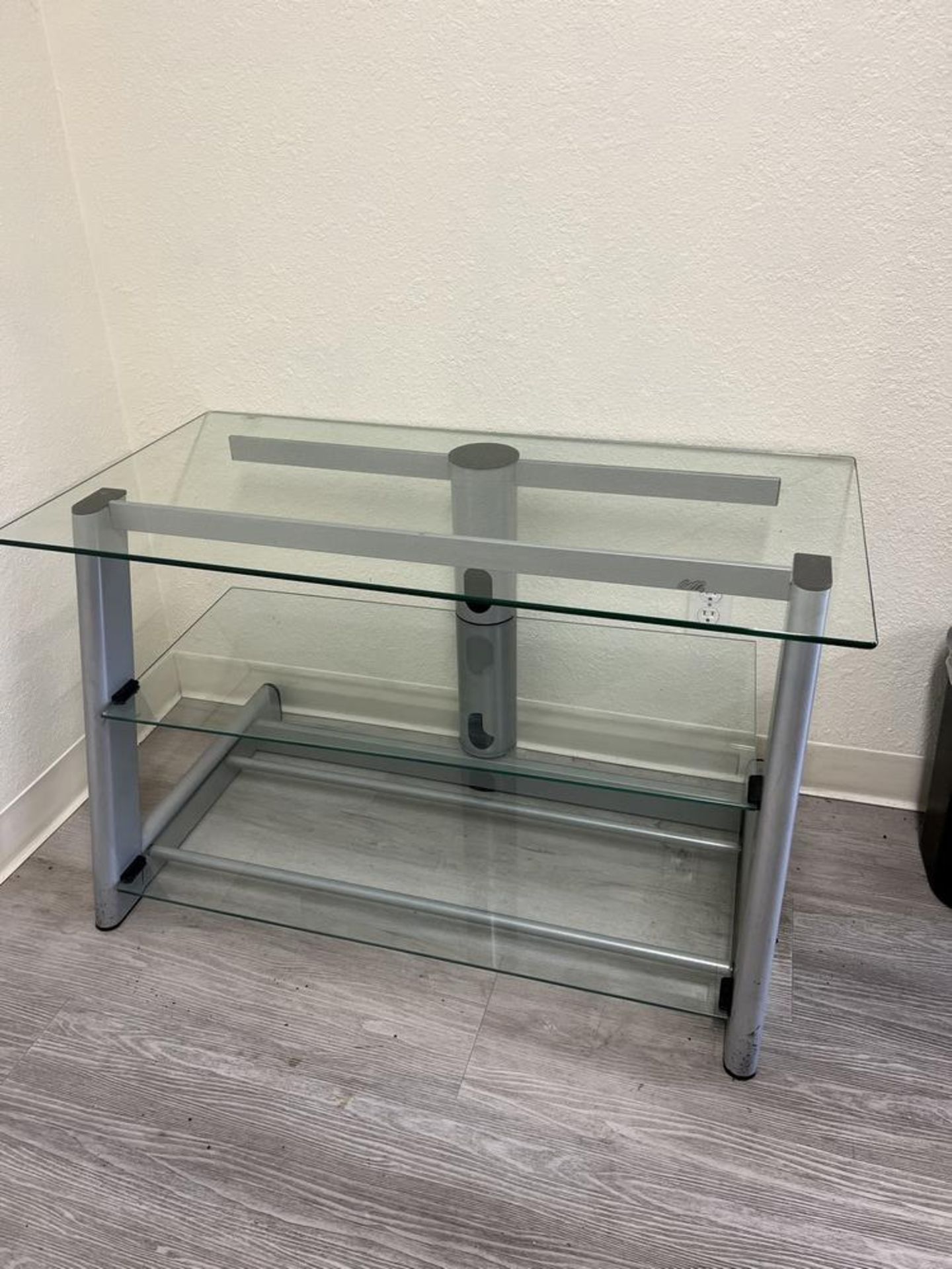 3 Tier Glass Entertainment Center 41" x 21" x 24"