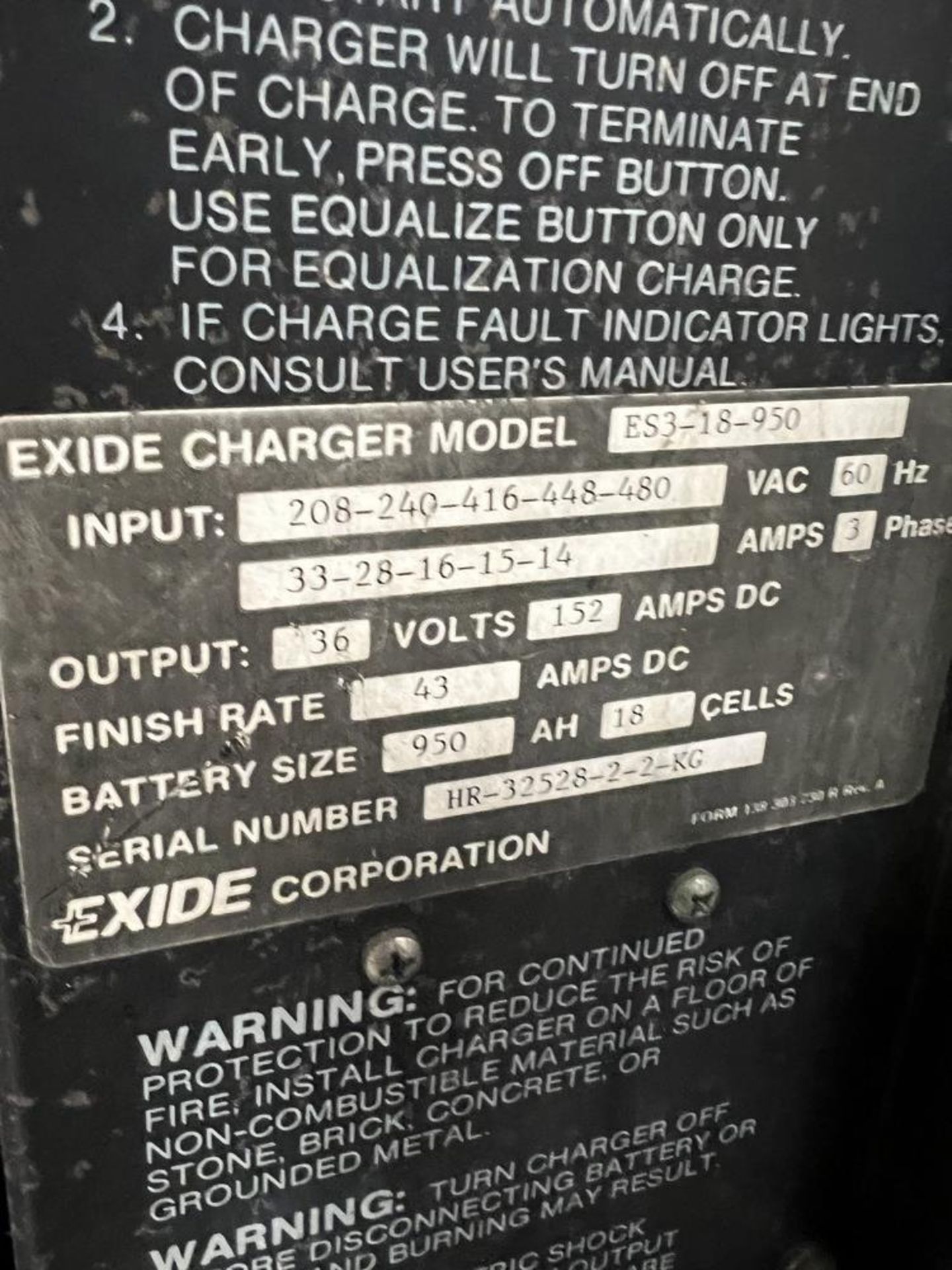 Clark Electric Forklight 1328 Hours, Side Shift, 2500 lb Capacity With Exide System 3000 Battery - Image 14 of 14