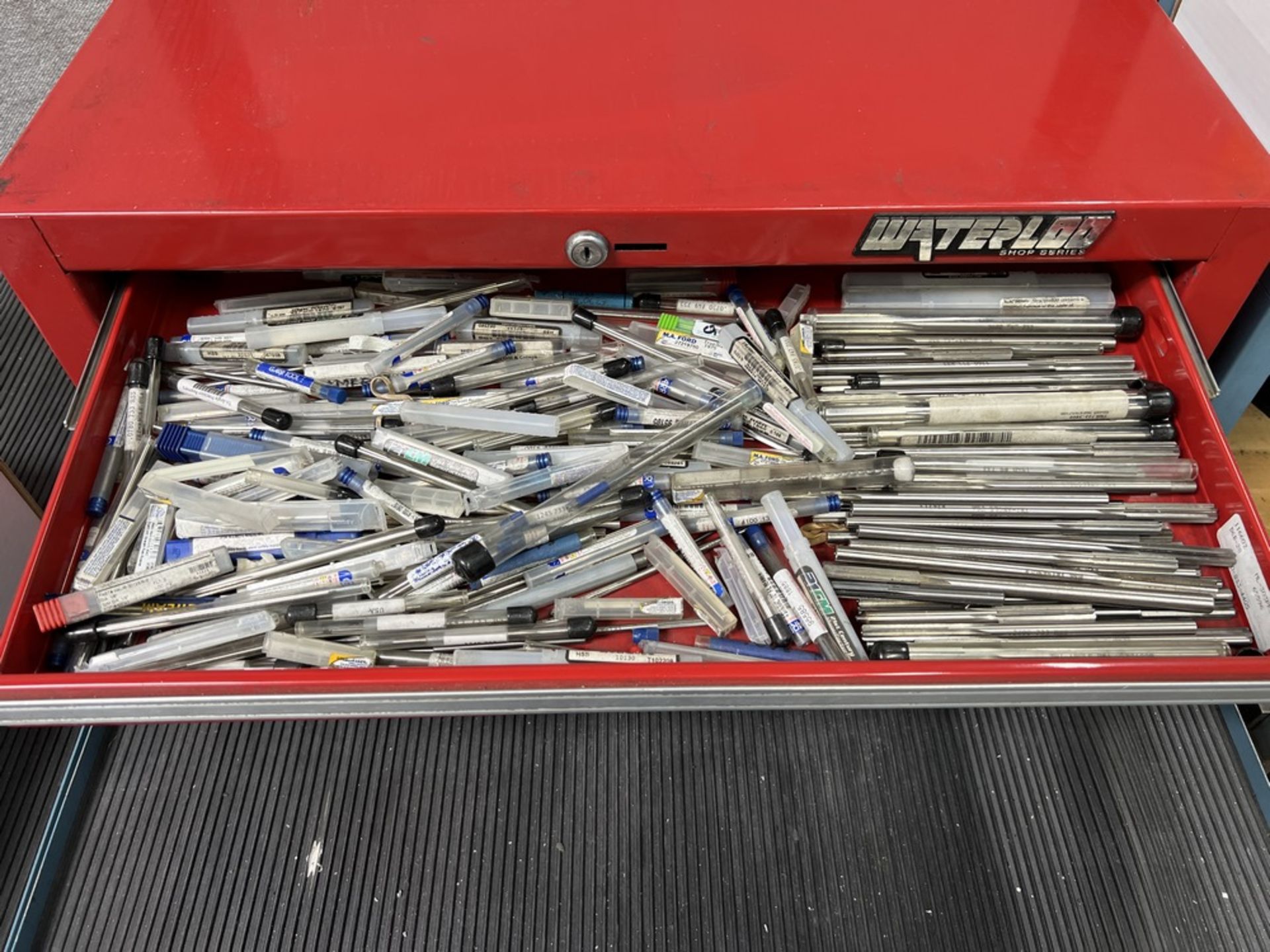 Water 100 Shop Series Tool Box Full of Reamers Big Drills & Key Cutters & Others - Image 2 of 9