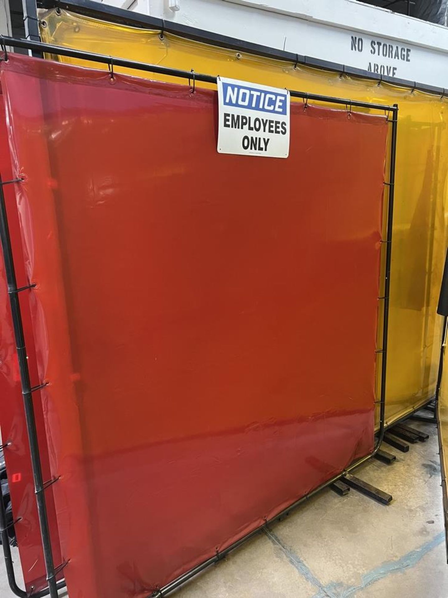 (5) Red & (8) Yellow Welding Curtains, 99" x 80" Yellow, 60" x 75" Red - Image 6 of 7