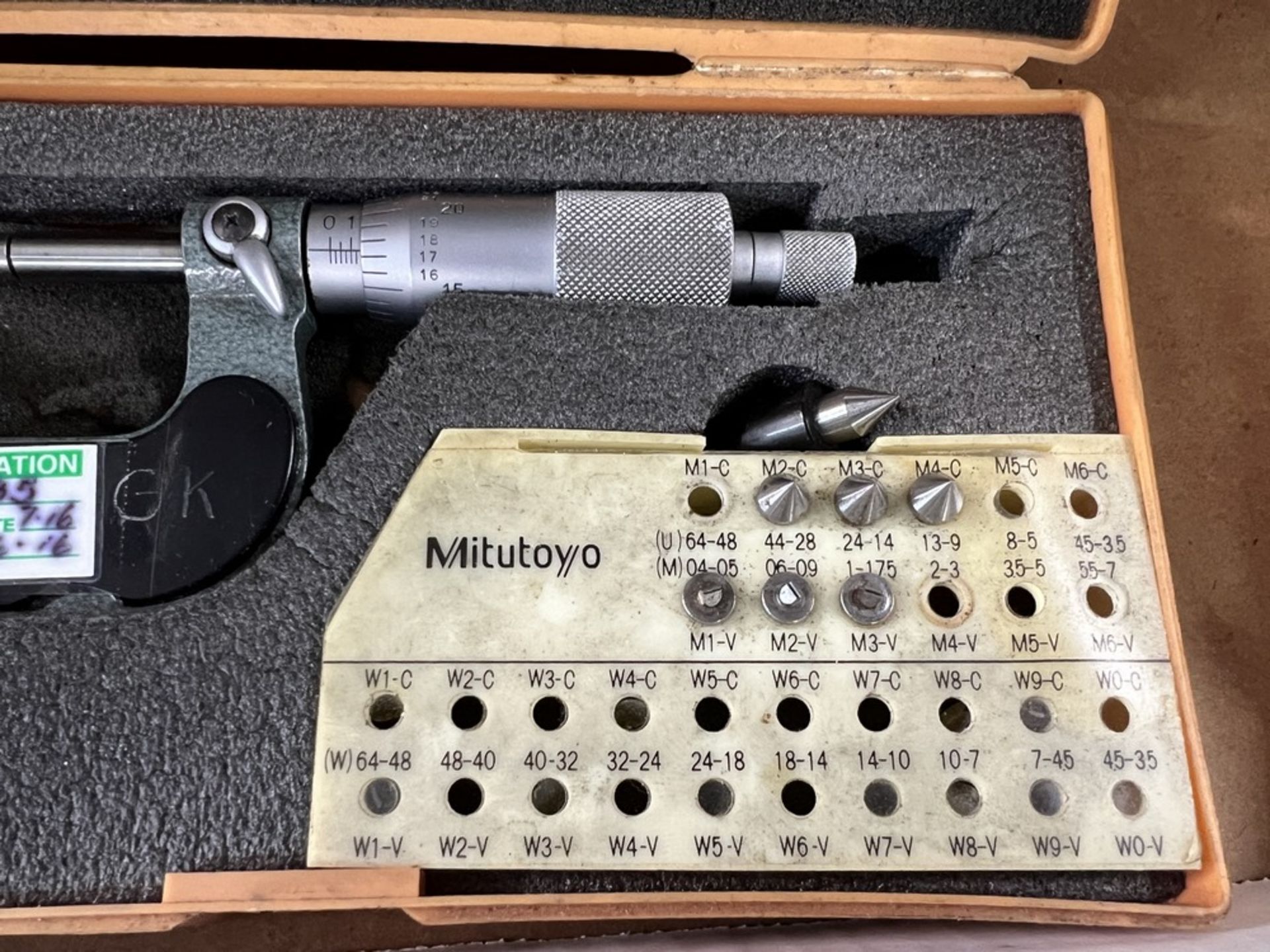 Mitutoyo 0-1" Thread Micrometer & Mitutoyo 1-2" Thread Micrometer - Image 4 of 8