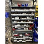 12 Tier Metal Rack Full of Various Size Helicoils, Various Screws & Various Latches Panels & Various