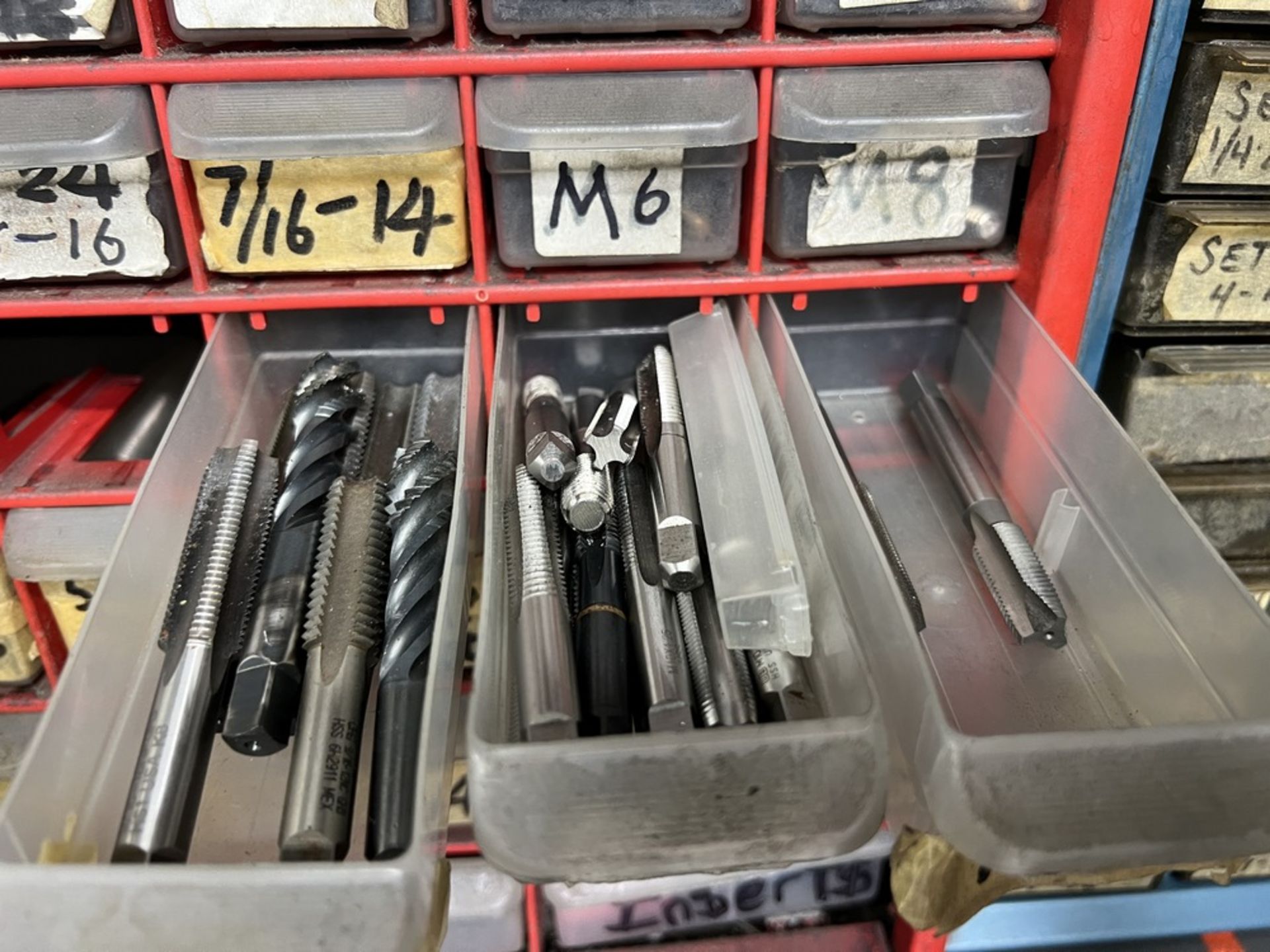 Tooling, Organizer Full of New & Used Various Taps, Spiral, Flat Pipe, Etc & Inserts WIth Set - Image 13 of 25